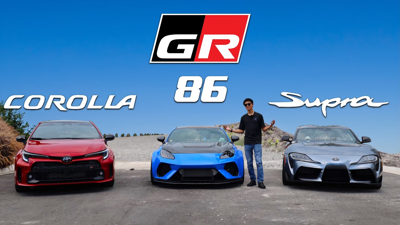 TOYOTA GR BATTLE TURBO 86 VS SUPRA VS COROLLA - YouTube