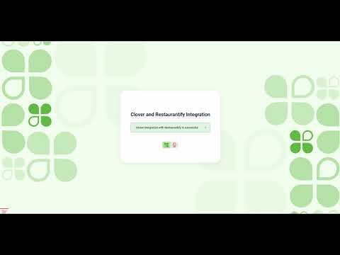 How to Integrate your Clover Account with Restaurantify