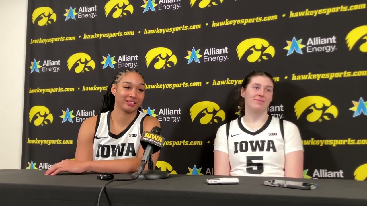 Ханна Стулке и Ава Хайден обсуждают победу над Мичиганом.