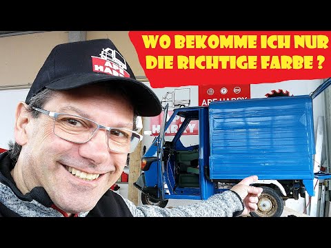 Wo bekomme ich die richtige Farbe / Lack für die Piaggio Ape 50 Blue Aktion 938/a @ApeHarry