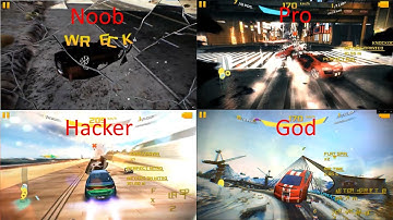 Asphalt 8 Noob VS Pro VS Hacker VS God Group 1 Part 2