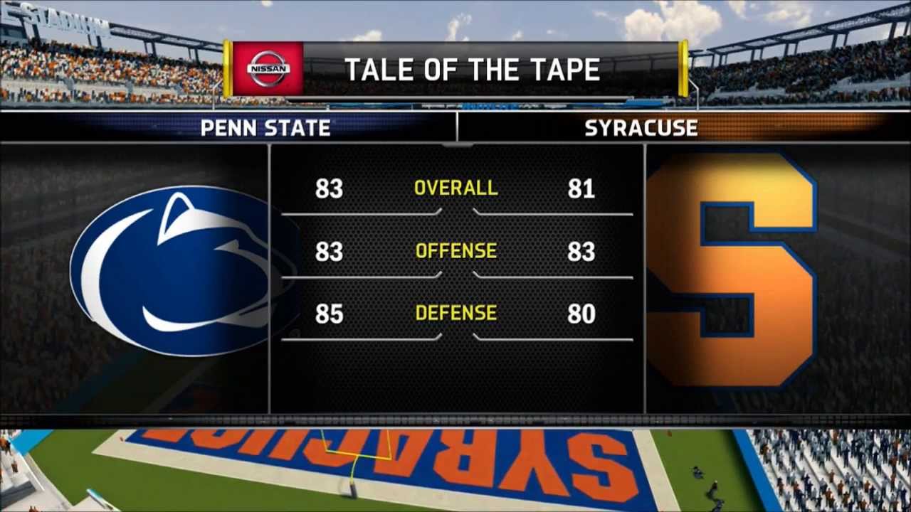 NCAA Football 14 Early Release Season Mode - Penn State @ Syracuse