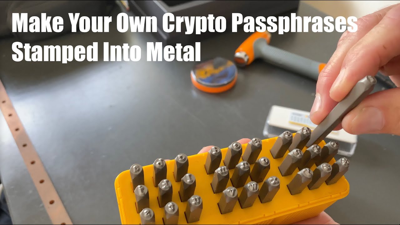 OWDEN Unboxing and Testing Metal Stamping Dies for Crypto Passphrase -  YouTube