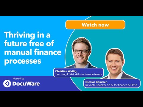 How to thrive in a future free of manual finance processes
