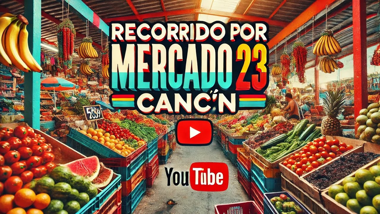 MERCADO 23! El tradicional mercado de Cancún del pueblo
