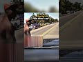 Road Raging Guy Hits Cop's Car