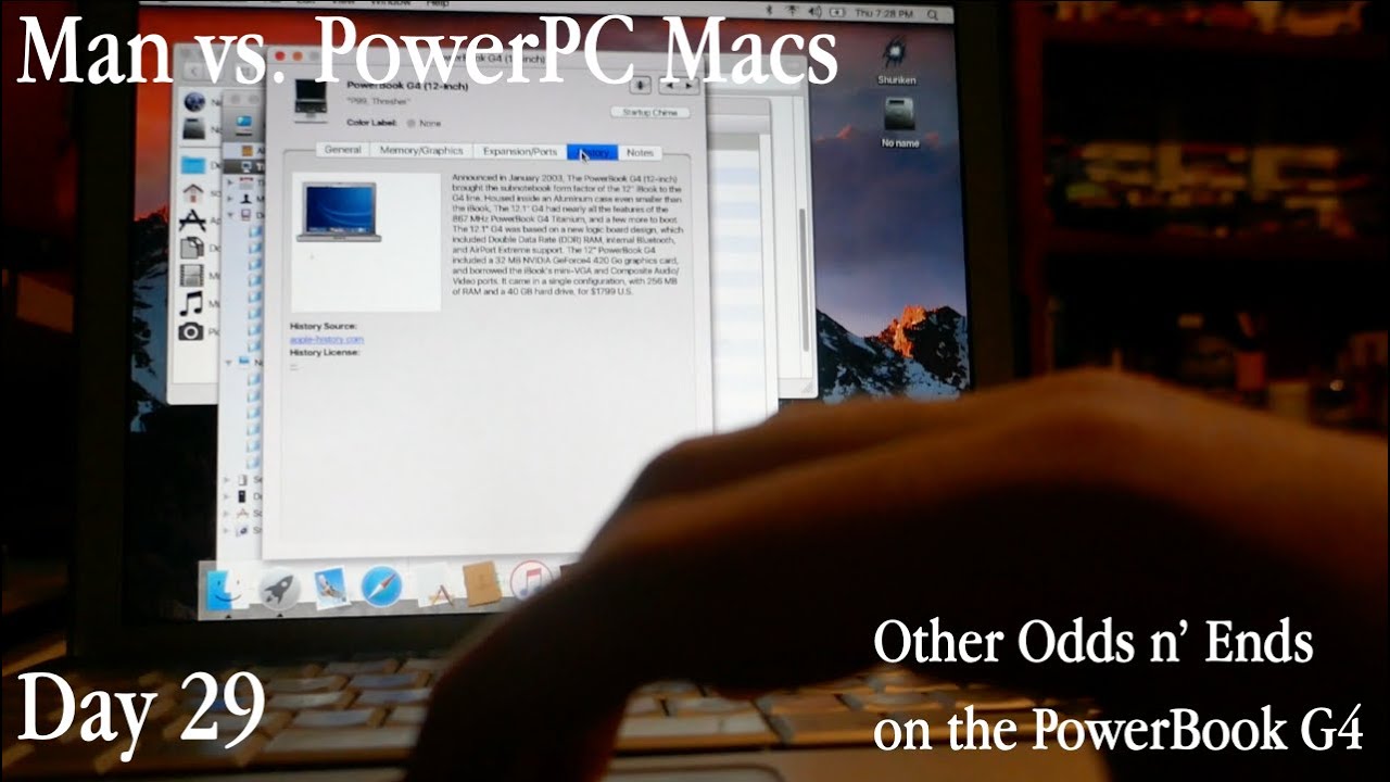 Man vs  PowerPC Macs Day 29: Other Odds n' Ends on the PowerBook G4