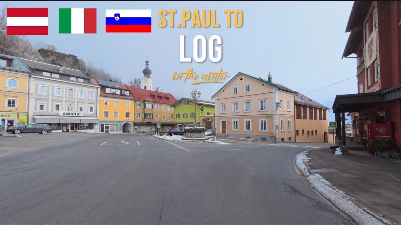 Driving Austria 🇦🇹 from St  Paul to Italy 🇮🇹 and Log, Slovenia 🇸🇮 | January 2026 ❄️