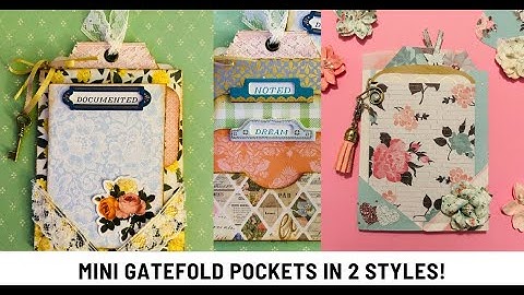 Mini Gatefold Pockets | Single Sided Paper | Add to Junk Journals or Mini Albums | 6x8 Paper 💕