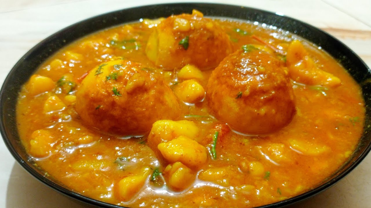 ডিম আলুর ডাল রান্না || ডিম আলুর ঘাটি || Dim Alur Dal Ranna Recipe ...