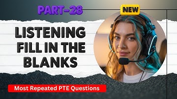 PTE Listening Fill in The Blanks | Timer and Answers | Real Exam Questions OCTOBER 2025