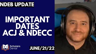 ACJ & NDECC Important Dates | NDEB Update