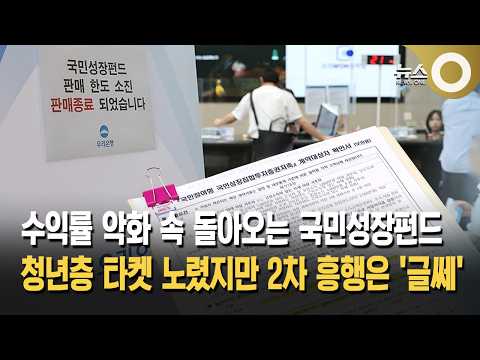수익률 악화 속 돌아오는 <strong>국민성장펀드</strong>... 청년층 타켓 노렸지만 2차 흥행은 '글쎄'