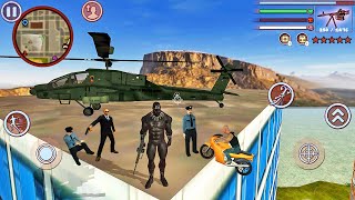 Black Panther Rope Hero: Vice Town City Crime Simulator - Android Gameplay screenshot 4
