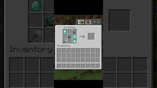 Minecraft me Craft a Trident sword #minecraft #mcpe #shorts