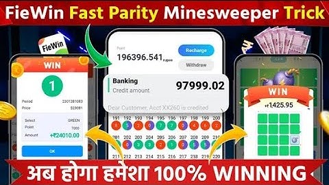😱 FieWin Fast Parity Game Wining Trick || FieWin Minesweeper Game Tricks || FieWin Fast Parity Trick