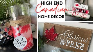 High End DIY Home Decor For Canada Day | Canadian Decor DIYs