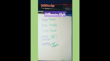 Messi|M signature style🖊️#shorts #ytshorts #viral #signature