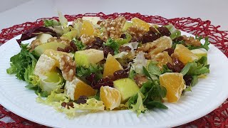 ENSALADA DE INVIERNO. Con vinagreta de cítricos nuberosaylila