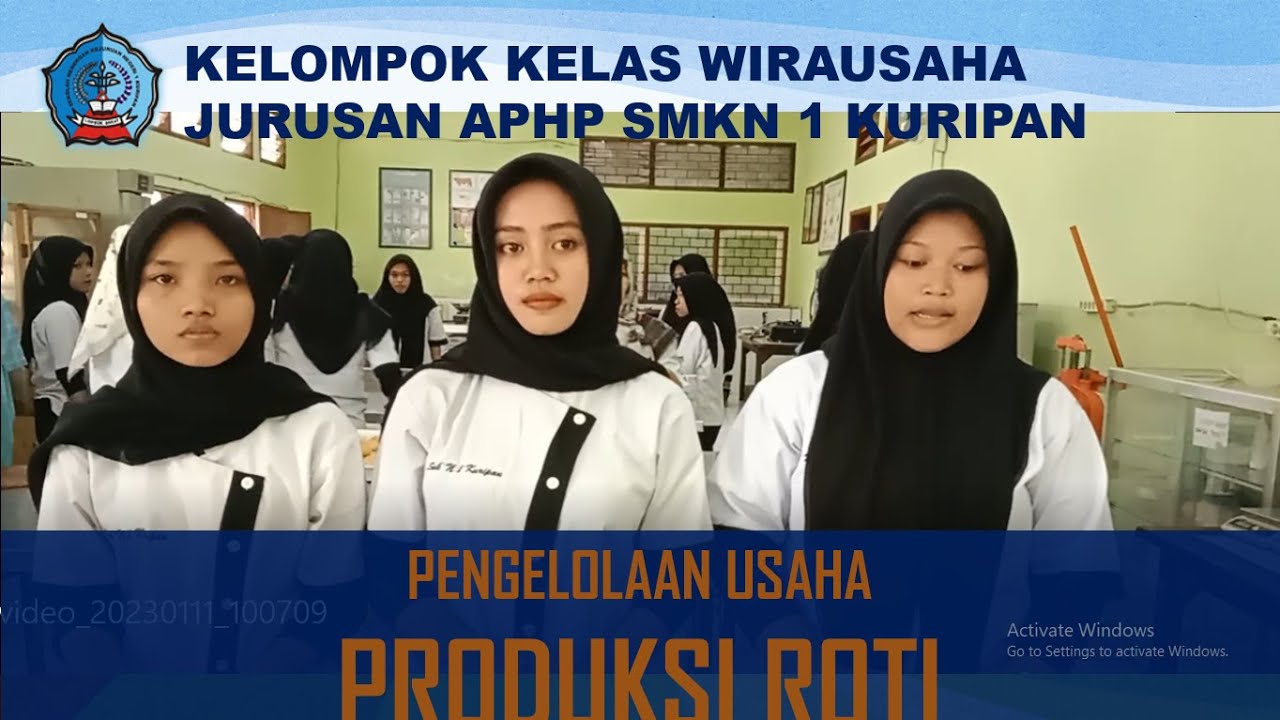 Aphp Smk Roti PENGELOLAAN USAHA PRODUKSI ROTI || Kelas Wirausaha APHP SMKN 1 Kuripan ...