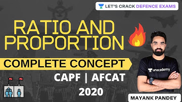 Ratio and Proportion (Part-3) | Mathematics | Target NDA/AFCAT/CDS/CAPF 2020-2021 | Mayank Pandey