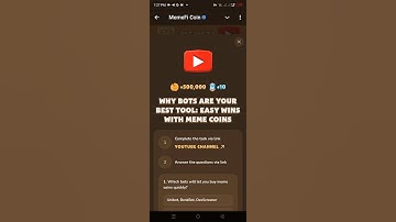 Why Bots Are Your Best Tool : Easy wins With meme Coins || Memfi daily Video Code