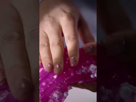ASMR of pink slime,Jelly | Satisfying