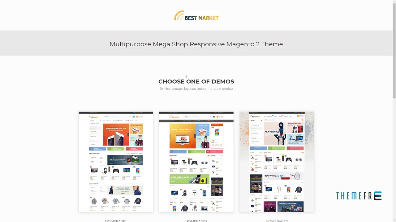 BestMarket - Multipurpose Mega Shop Responsive Magento 2 Theme - YouTube
