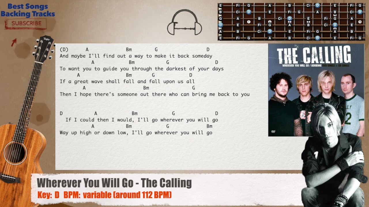 wherever you will go lyrics