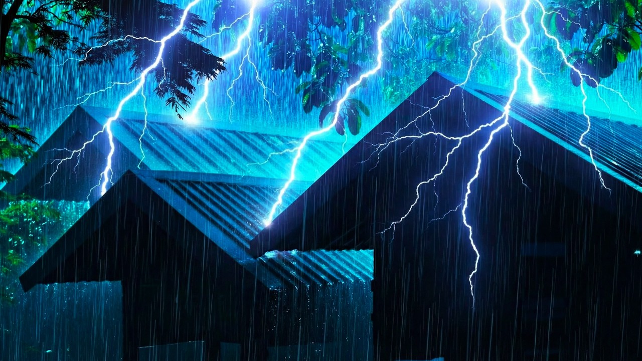 Засыпайте Прямо Сейчас: Звуки Проливного Дождя И Раскатов Грома Для Глубокого Сна — Перестаньте Слиш