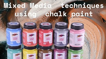 How To Use Chalk Paint on mixed media project