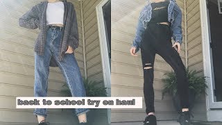 BACK TO SCHOOL TRY ON CLOTHING HAUL!