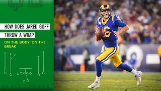 How does Jared Goff Throw a Wrap – On the body, on the break