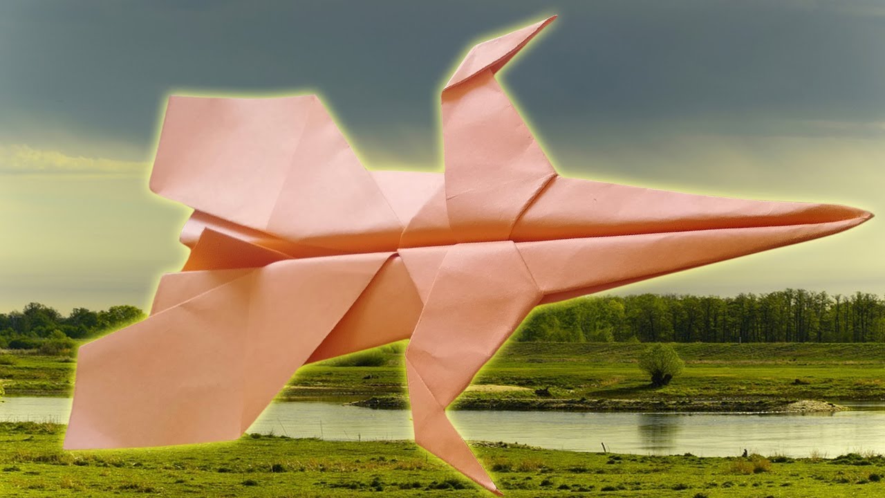 How To Make Paper Airplanes Paper Jet Fighter Origami Simple Plane With A Paper
