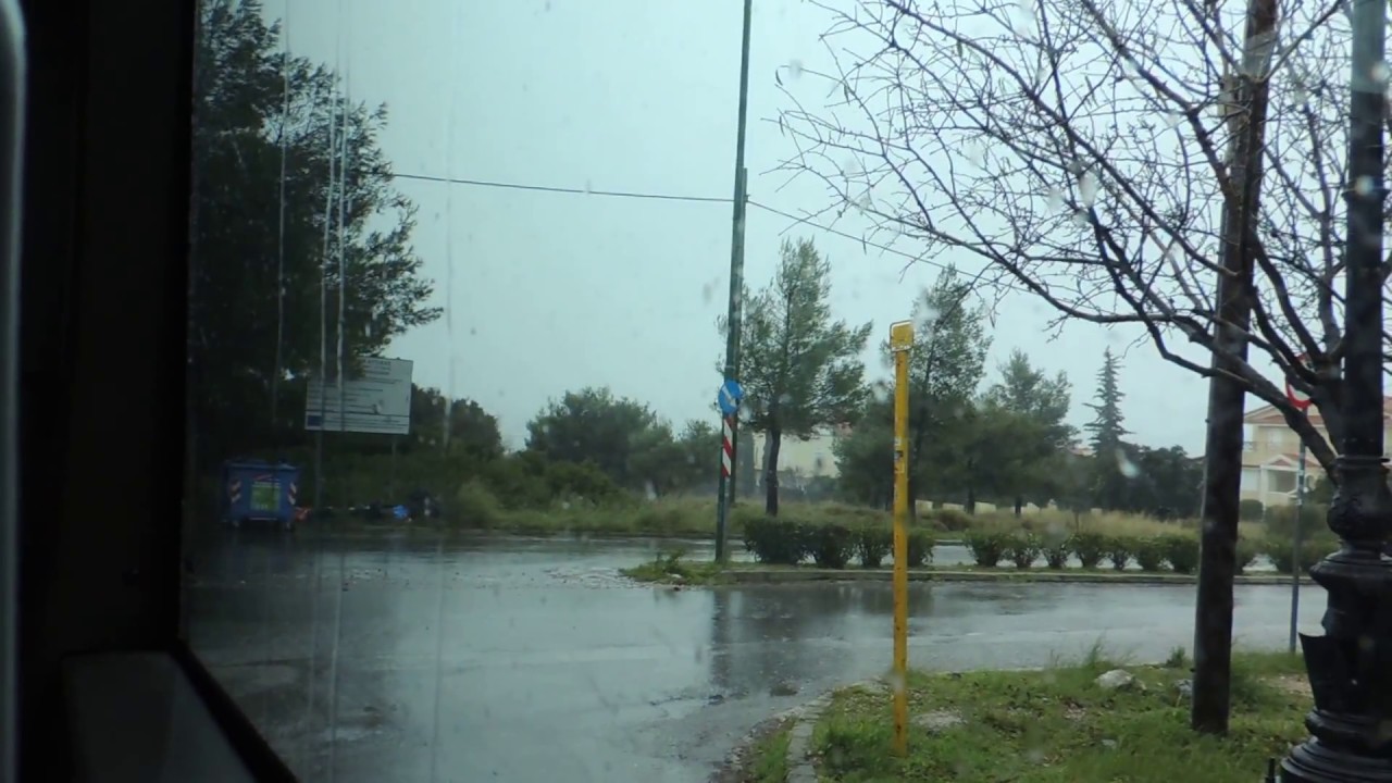 ΕΘΕΛ - γραμμή 504 μέρα με χιονόνερο / ATHENS City busses - line 504 a sleety day