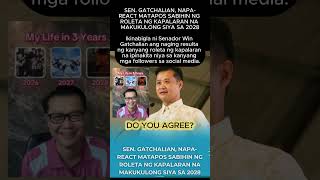 6PM SEN. GATCHALIAN, NAPA-REACT MATAPOS SABIHIN NG ROLETA NG KAPALARAN NA MAKUKULONG SIYA SA 2028