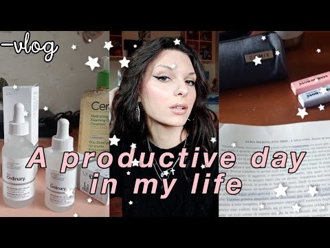 daily productive vlog | study time, grwm, skincare & more🤍
