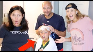 We had to SHAVE My Little Brother&#39;s Head because of Alopecia!