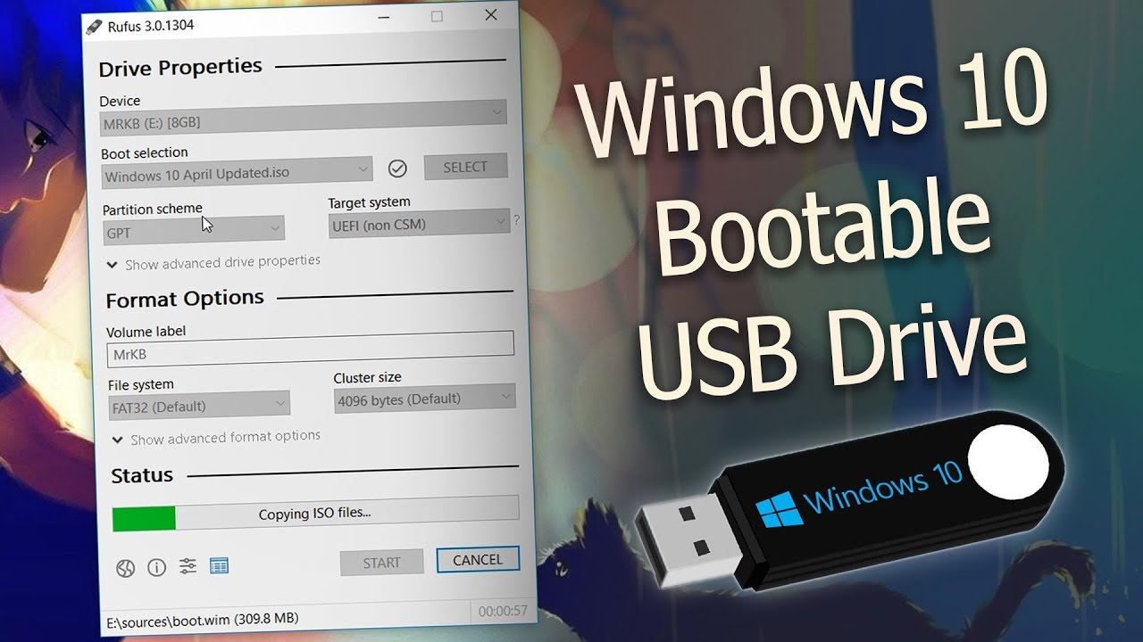 download bootable windows 10 pro usb