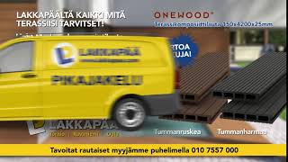 Lakkapää OneWood komposiitti-terassi