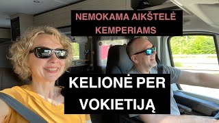 Kelionė su kemperiu per Vokietiją. Nemokama aikštelė kemperiams