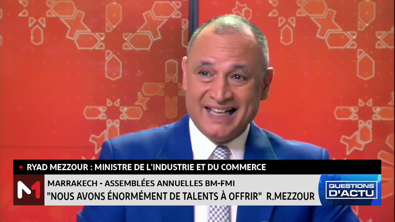 Interview exclusive avec le ministre de l'Industrie et du Commerce Ryad Mezzour