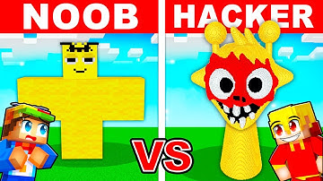 NOOB vs HACKER: Ik heb vals gespeeld bij een SPRUNKI Build Challenge!