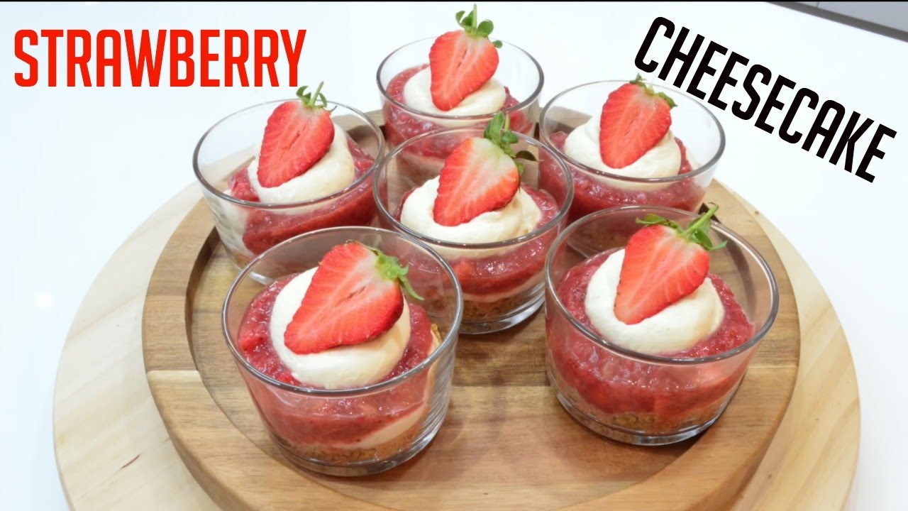 Strawberry Cheesecake Recipe | 1 Minute Recipe |No Bake | #Cookwithanisa  #Recipeoftheday #Cheesecake - Youtube