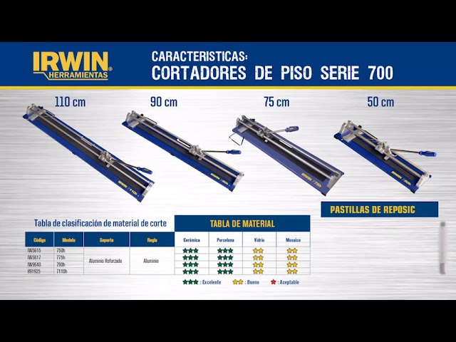 MAQUINA CORTAR CERAMICA IRWIN 90CM 390V, CÓD: IW14133