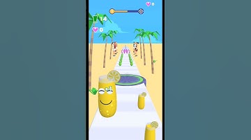 Satisfying Mobile Games 2024 JUICE RUN Level 1 Gameplay Walkthrough Android #shorts #trending