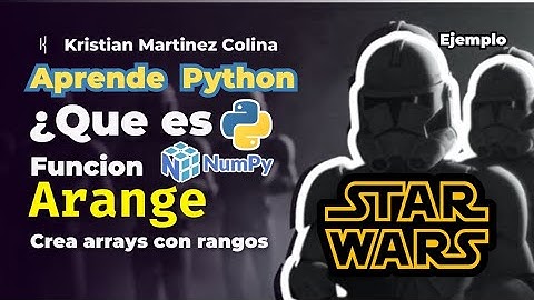 Que es arange en Numpy con librería de Python