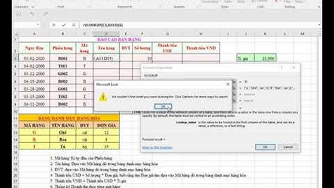 Ôn tập Excel - Bài 2 - Bảng tính báo cáo bán hàng cơ bản