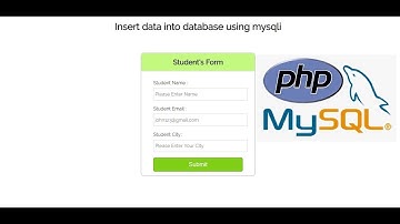 PHP MySQLi Insert Data Into Database