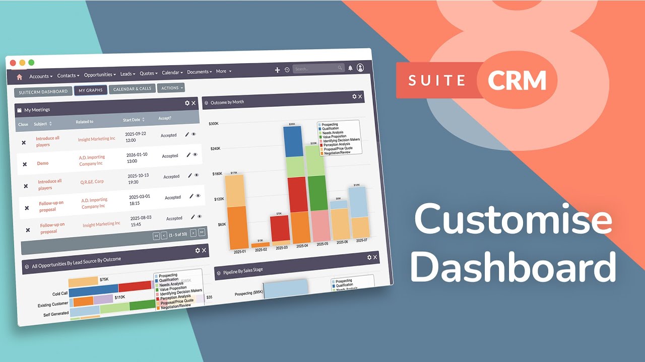 How to Customise Your Dashboard in SuiteCRM 8 - YouTube